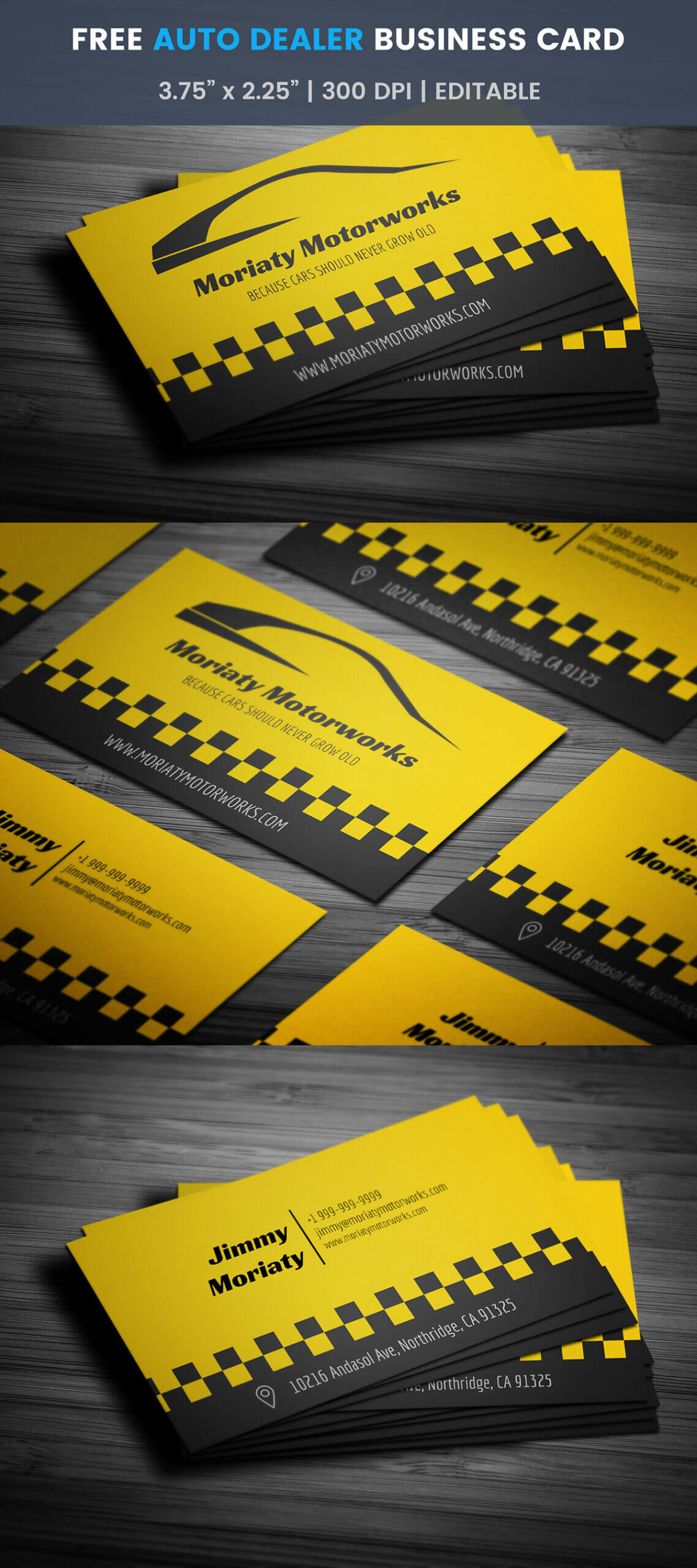 Free Automotive Business Card Template On Student Show For Automotive Business Card Templates