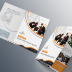 Free Bi-Fold Brochure Psd On Behance inside 2 Fold Brochure Template Psd