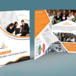 Free Bi Fold Brochure Psd On Behance With Two Fold Brochure Template Psd