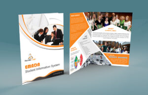 Free Bi-Fold Brochure Psd On Behance with Two Fold Brochure Template Psd