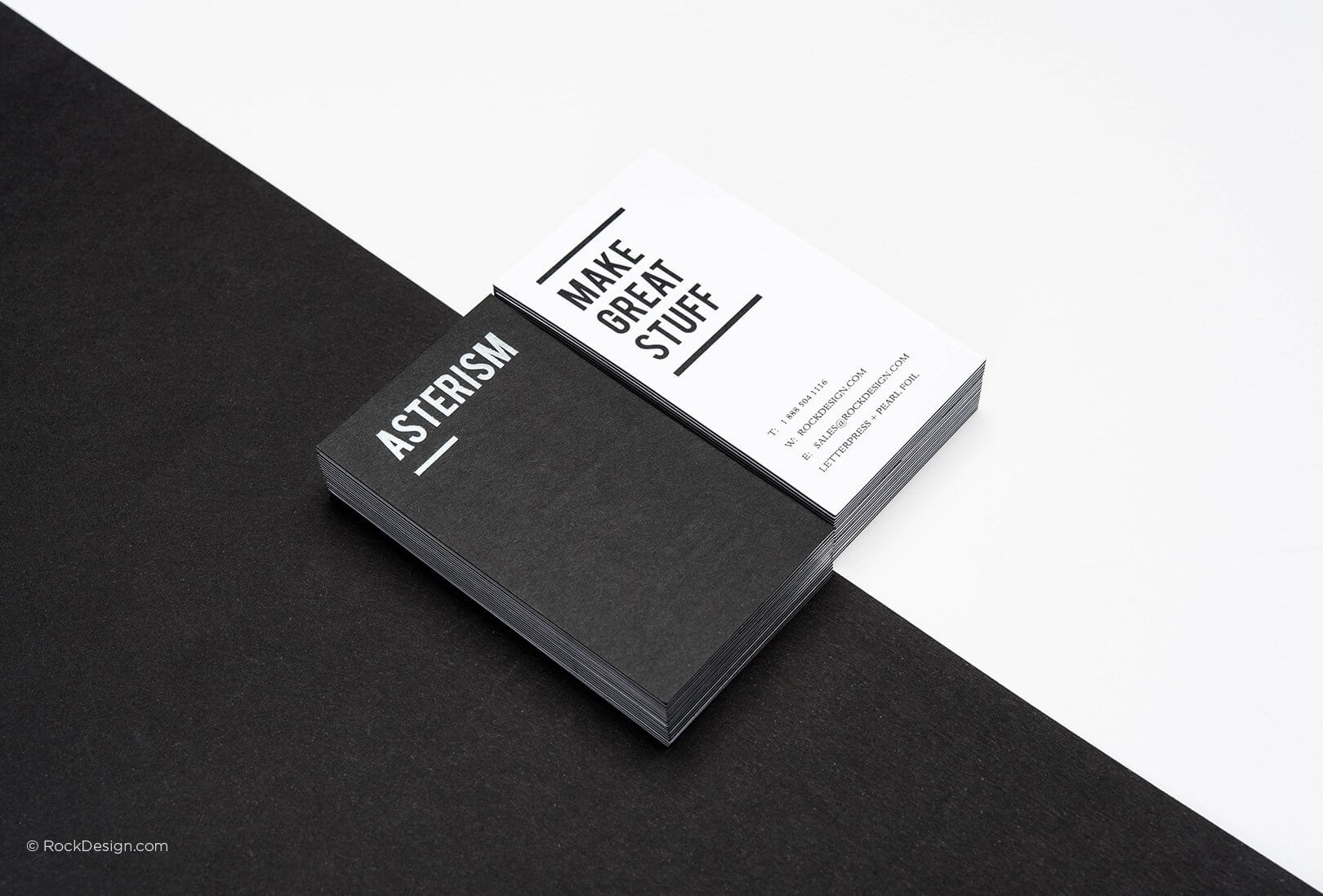 Free Black And White Business Card Templates | Rockdesign Within Black And White Business Cards Templates Free