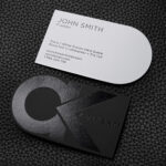 Free Bold And Creative Black And White Business Card In Black And White Business Cards Templates Free