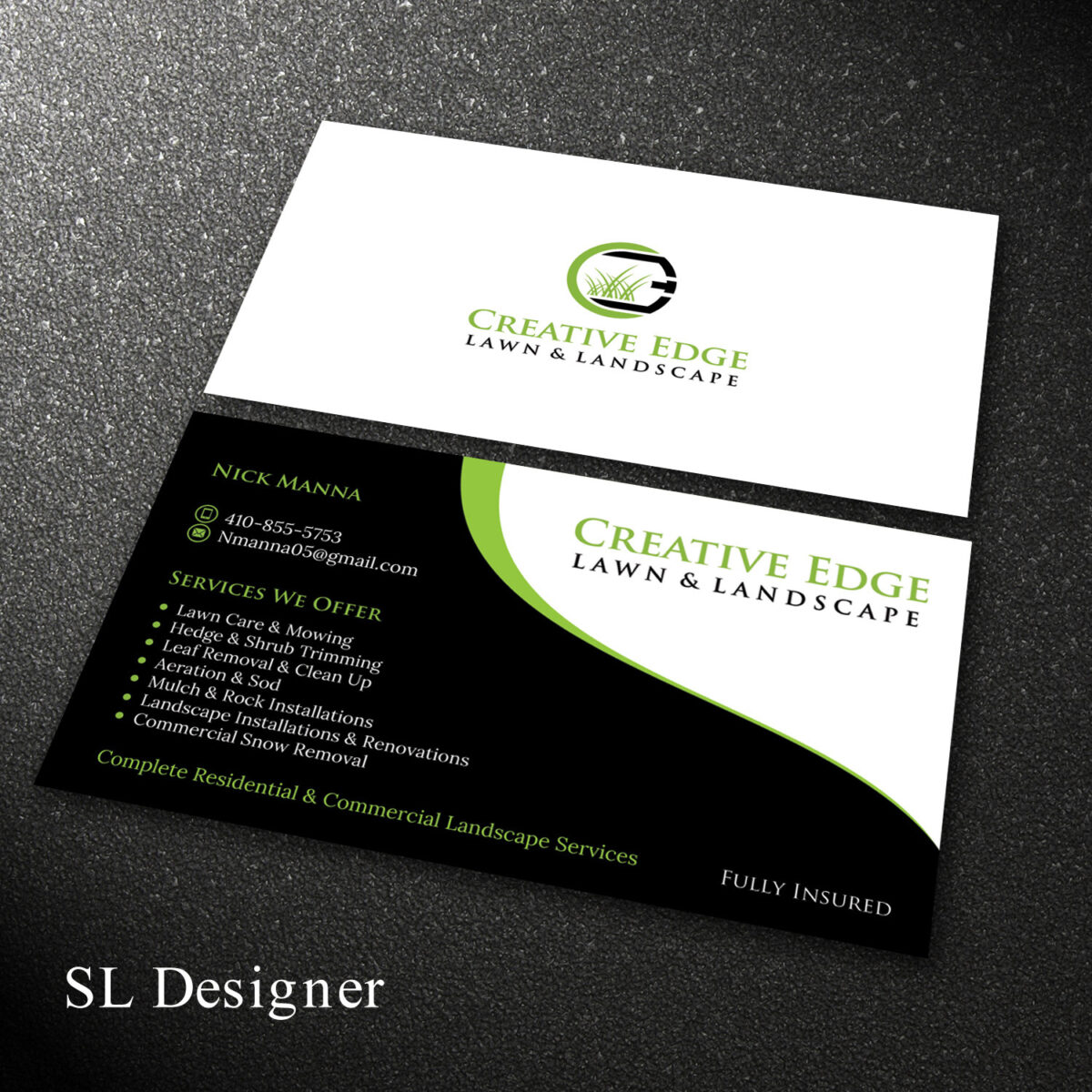 Lawn Care Business Cards Templates Free Sample Professional Templates