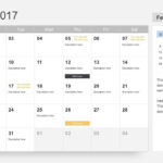 Free Calendar 2017 Template For Powerpoint With Regard To Microsoft Powerpoint Calendar Template