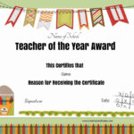 Free Certificate Of Appreciation For Teachers | Customize Online Throughout Superlative Certificate Template
