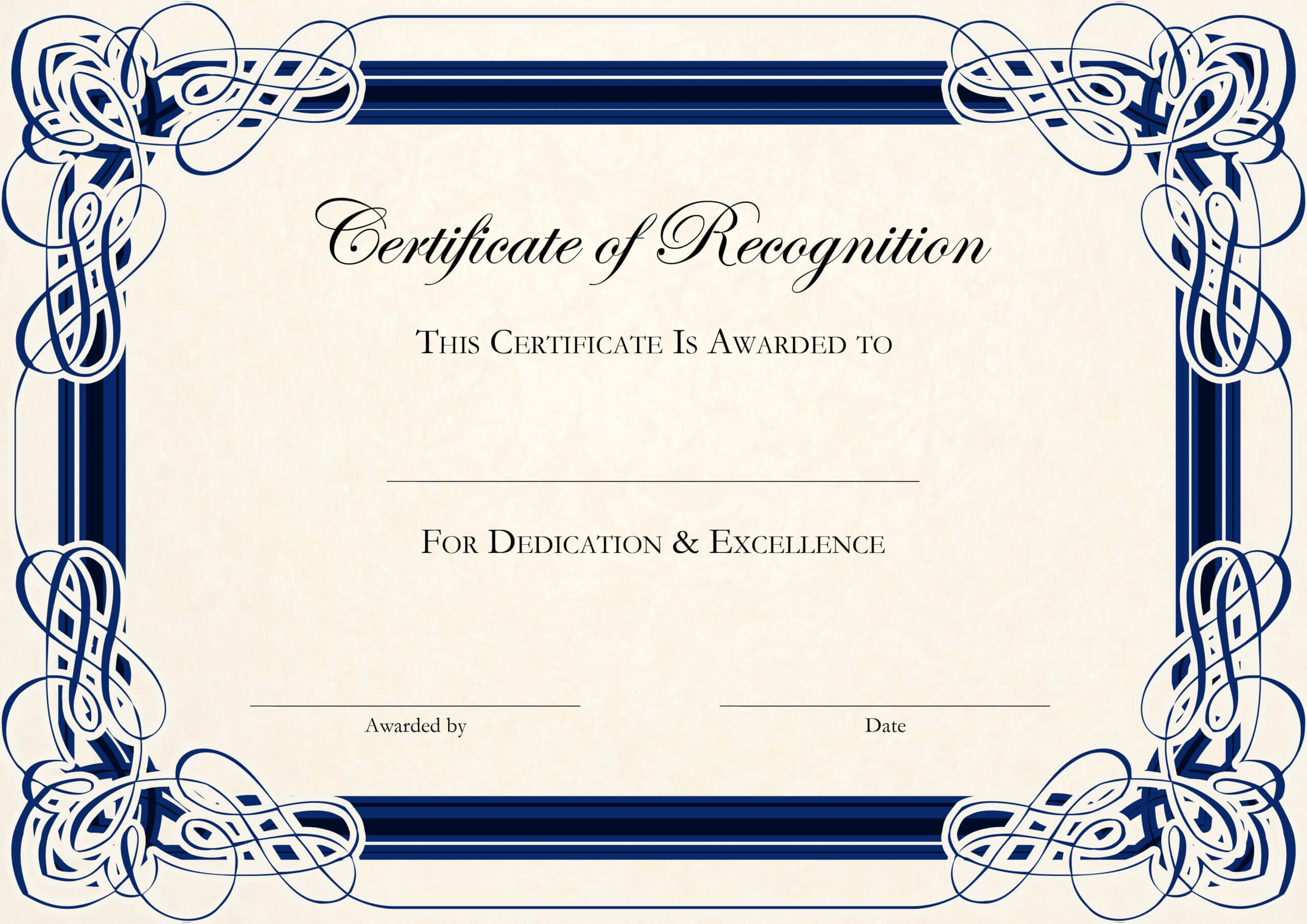 Free Certificate Templates For Word Pertaining To Microsoft Word Award Certificate Template