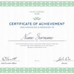 Free Certificates Templates (Psd) In Certificate Of Accomplishment Template Free