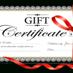 Free Clipart Gift Certificate Inside Christmas Gift Certificate Template Free Download