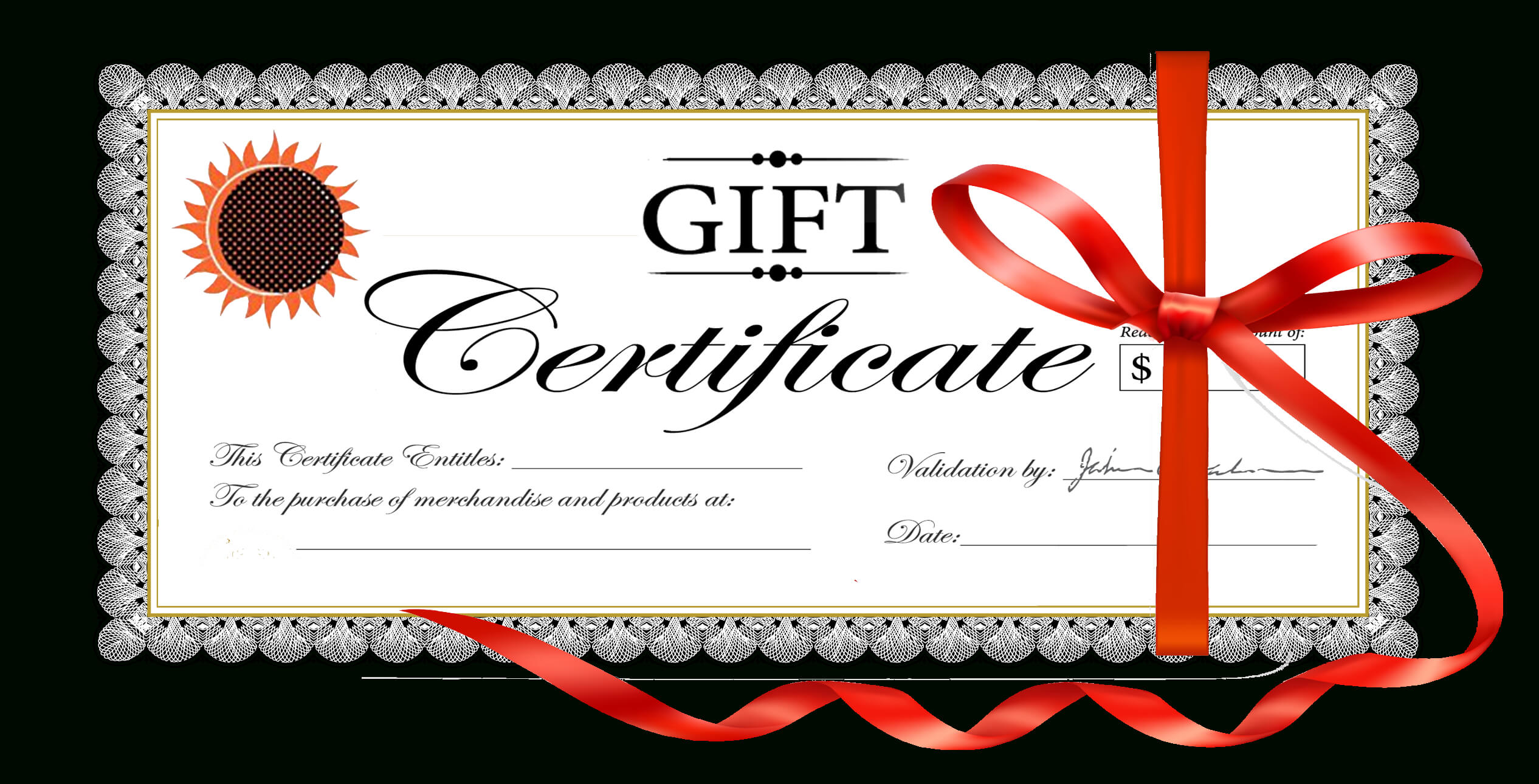 Free Clipart Gift Certificate Inside Christmas Gift Certificate Template Free Download