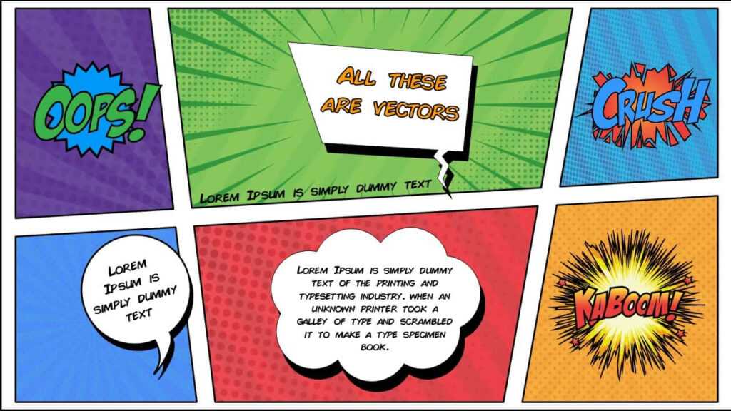 Comic Powerpoint Template Free Download