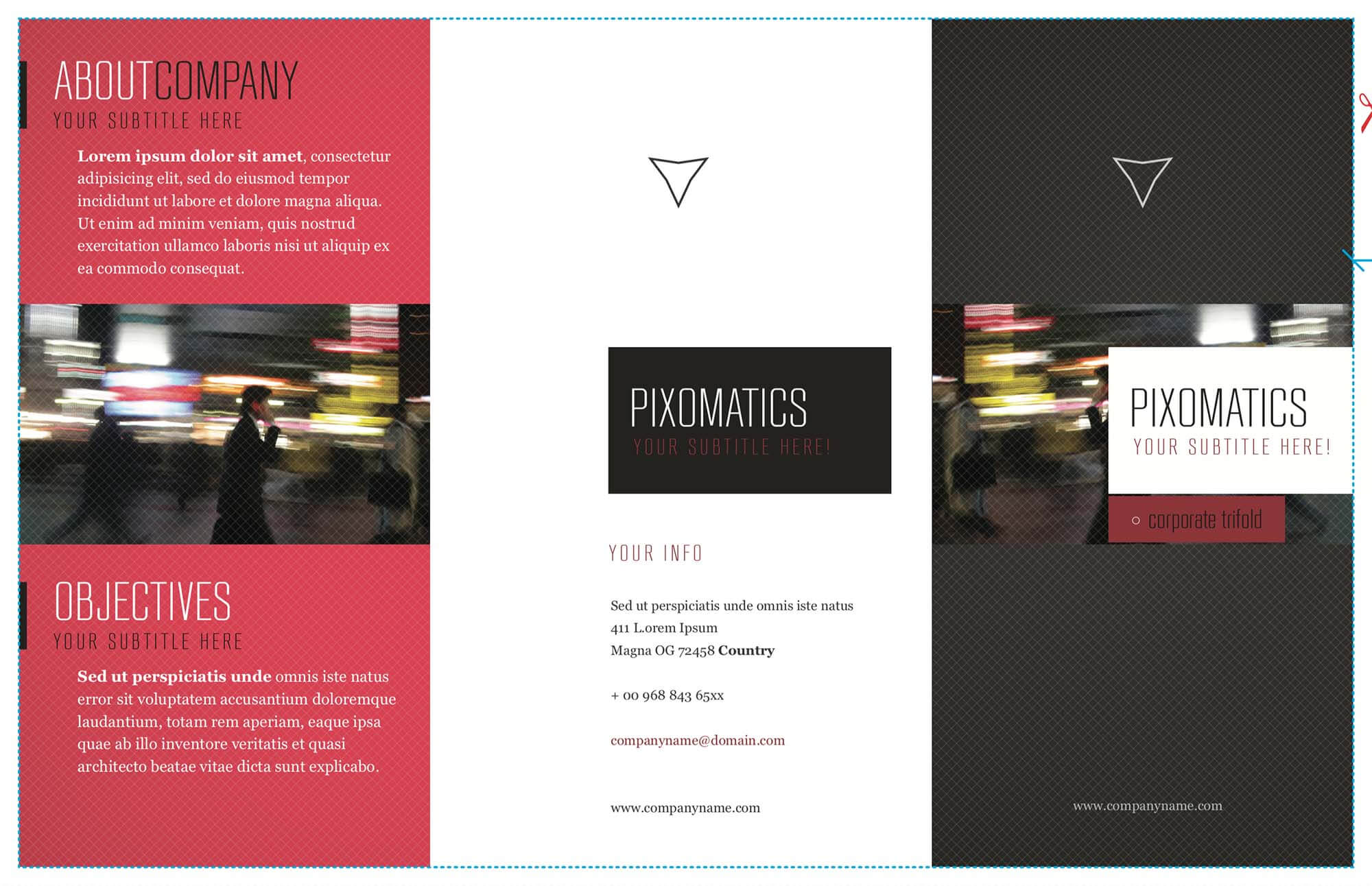 Free Corporate Tri Fold Brochure Template (Ai) Regarding Tri Fold Brochure Template Illustrator