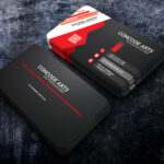 Free Download Black Colour Professional Business Cards Vol Regarding Professional Business Card Templates Free Download