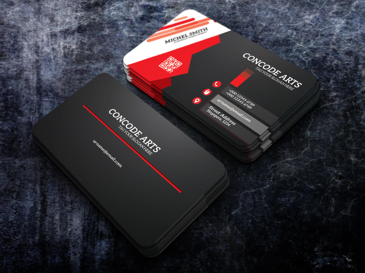 Free Download Black Colour Professional Business Cards Vol Regarding Professional Business Card Templates Free Download