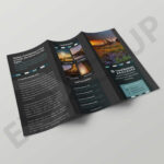 Free Download Tourism Tri Fold Brochure Template | Psd Regarding 3 Fold Brochure Template Psd Free Download
