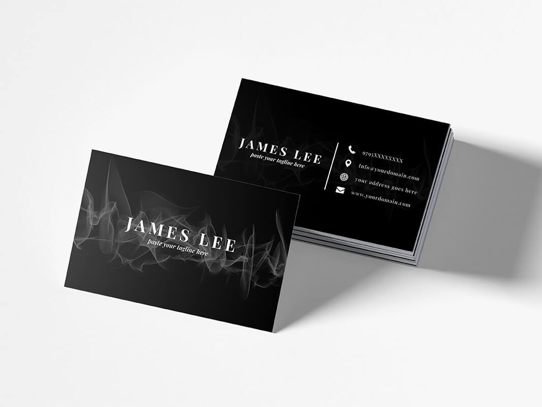 Free Elegant Business Card Templatefaraz Ahmad For Within Black And White Business Cards Templates Free
