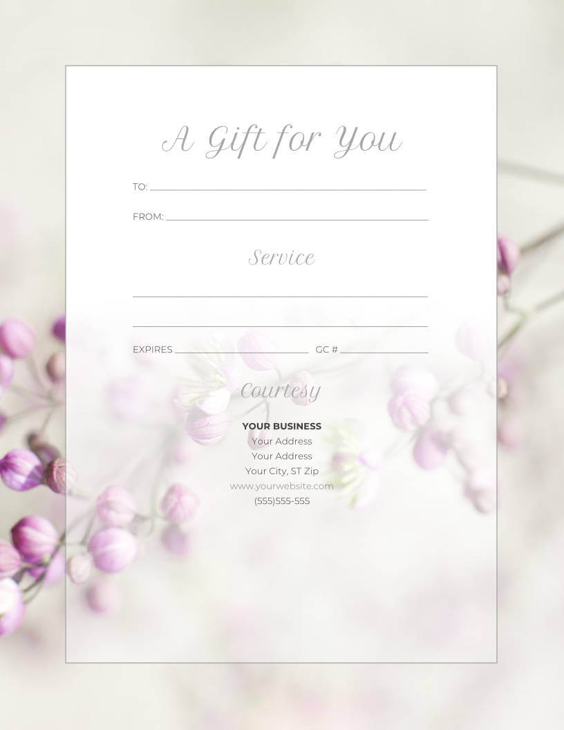 Free Gift Certificate Templates For Massage And Spa In Spa Day Gift Certificate Template