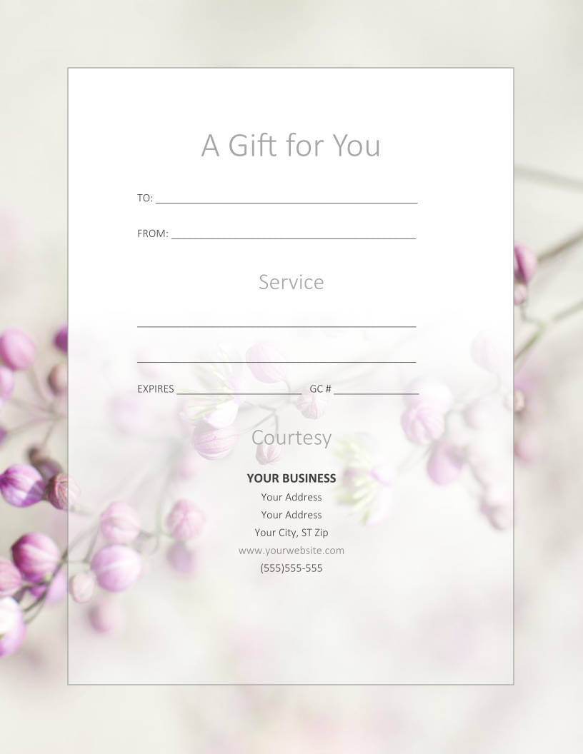 Free Gift Certificate Templates For Massage And Spa Regarding Massage Gift Certificate Template Free Printable