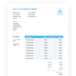 Free Invoice Template – Download And Send Invoices Easily Regarding Rate Card Template Word