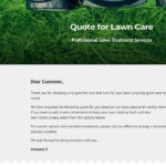 Free Lawn Care Quote Template – Better Proposals With Lawn Care Business Cards Templates Free
