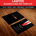 Free Lawyer Business Card Template Psd – Designyep With Regard To Legal Business Cards Templates Free