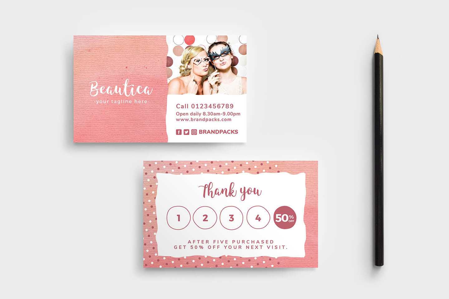 Free Loyalty Card Templates – Psd, Ai & Vector – Brandpacks In Loyalty Card Design Template