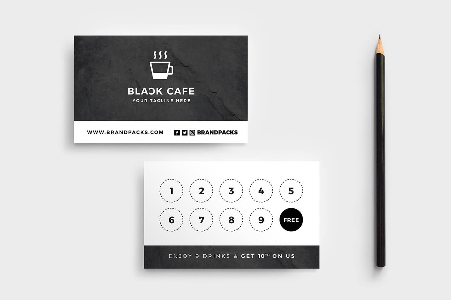 Free Loyalty Card Templates – Psd, Ai & Vector – Brandpacks With Regard To Business Punch Card Template Free