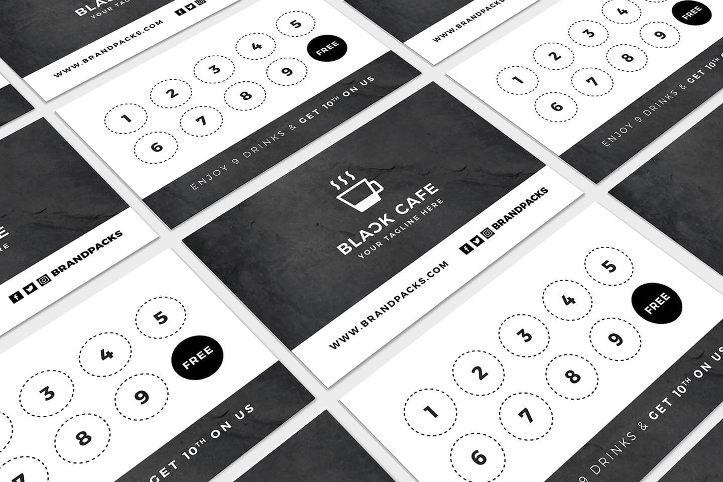 Free Loyalty Card Templates – Psd, Ai & Vector – Brandpacks With Template For Membership Cards