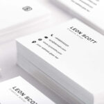 Free Minimal Elegant Business Card Template (Psd) pertaining to Name Card Template Photoshop