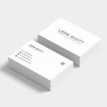 Free Minimal Elegant Business Card Template (Psd) With Photoshop Name Card Template