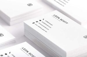 Free Minimal Elegant Business Card Template (Psd) within Name Card Photoshop Template