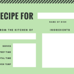 Free Online Recipe Card Maker: Design A Custom Recipe Card For Recipe Card Design Template