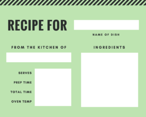 Free Online Recipe Card Maker: Design A Custom Recipe Card for Recipe Card Design Template