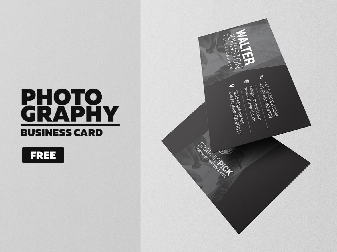 Free Photography Business Card – Graphic Pick Regarding Free Business Card Templates For Photographers