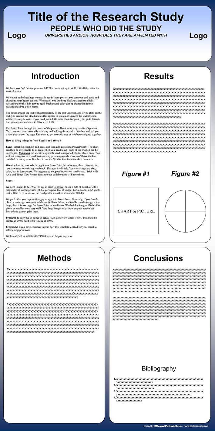 Free Powerpoint Scientific Research Poster Templates For Inside Powerpoint Poster Template A0