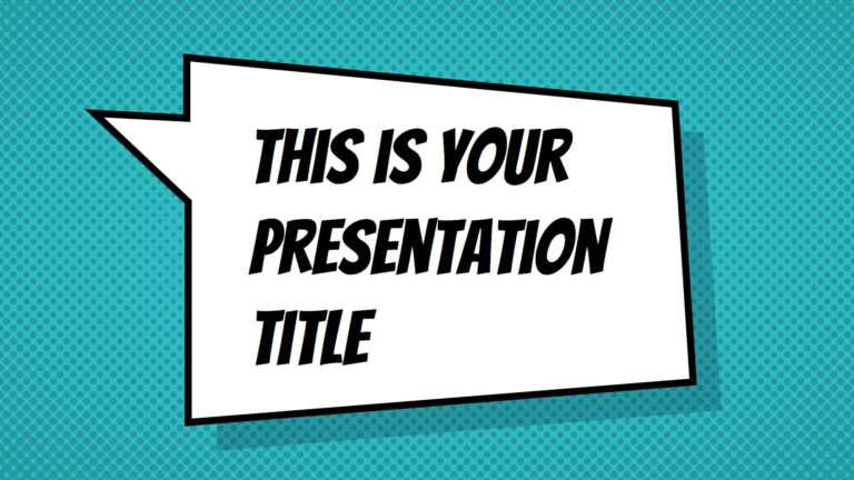 Comic Powerpoint Template Free Download