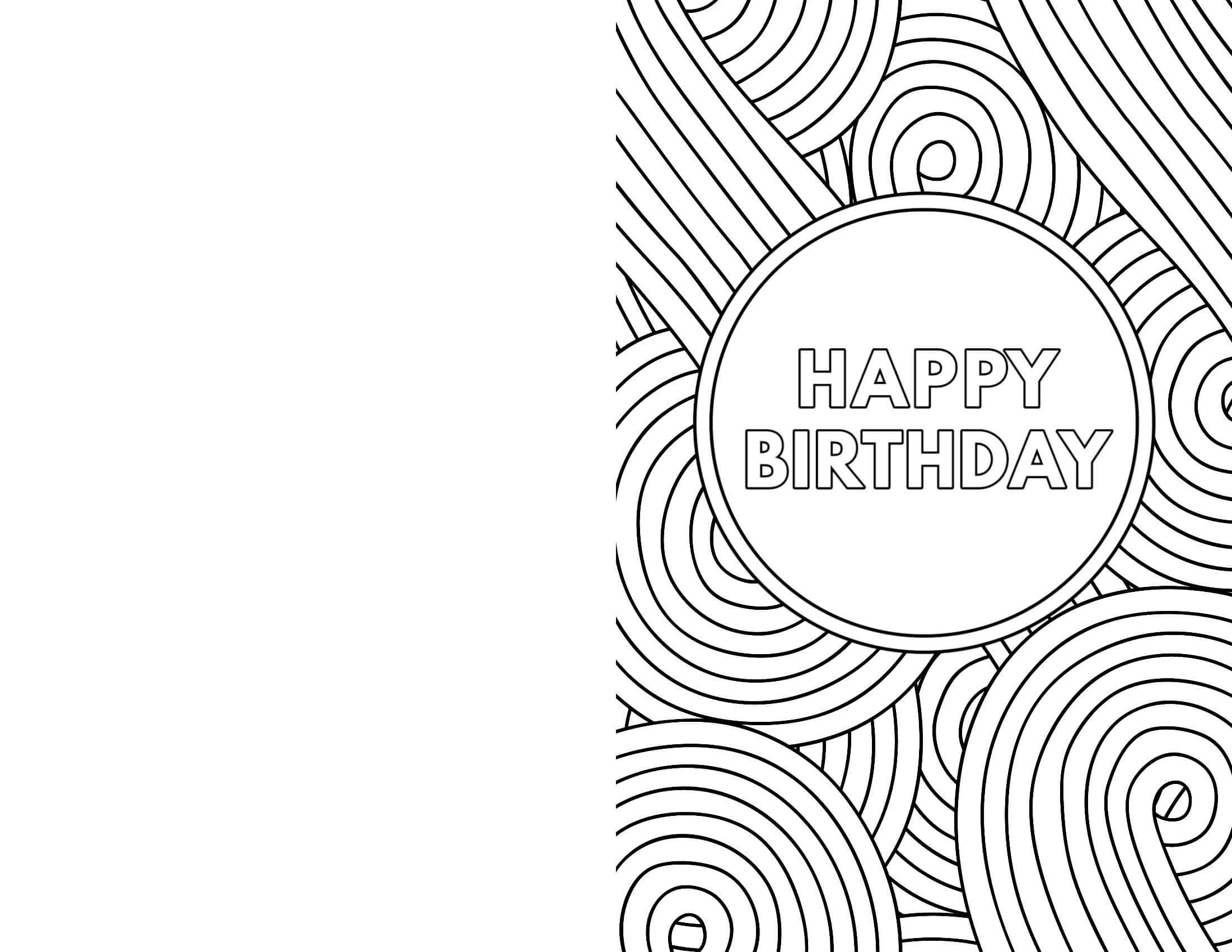 Free Printable Birthday Cards – Paper Trail Design For Foldable Birthday Card Template