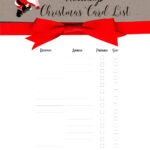 Free Printable Christmas Gift List Template Pertaining To Printable Holiday Card Templates