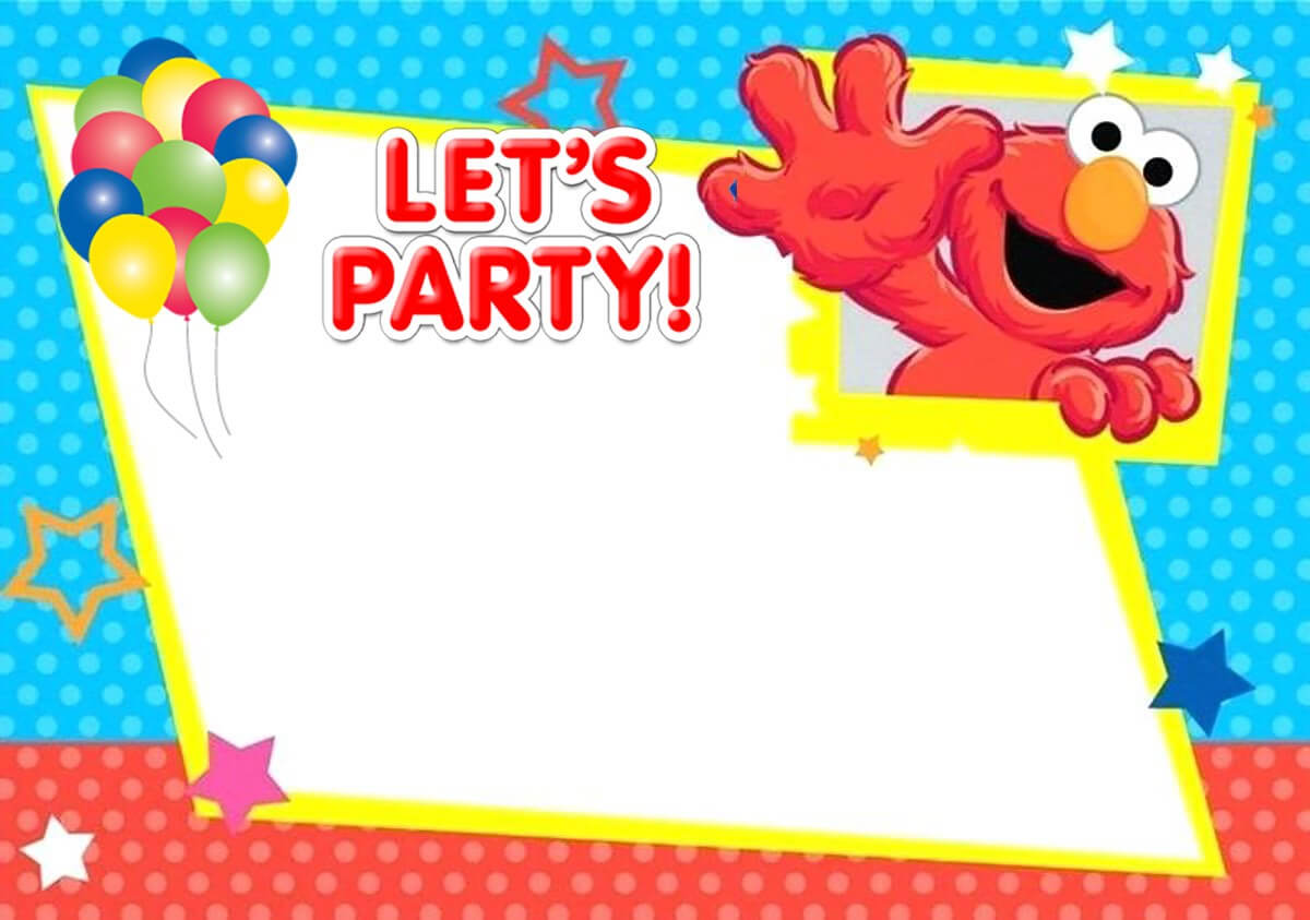 Free Printable Elmo Birthday Invitation Card | Invitations In Elmo Birthday Card Template