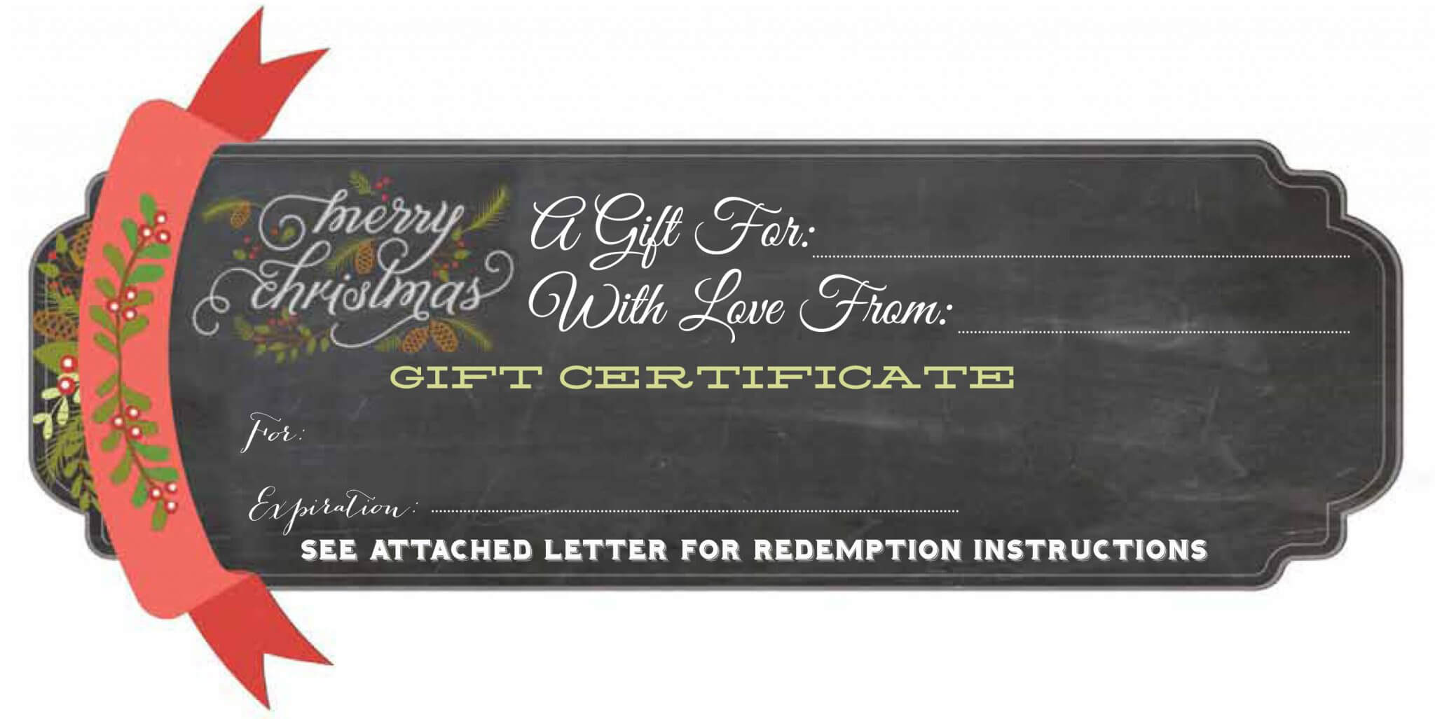 Free Printable Gift Certificate | Moxiblog Within Homemade Christmas Gift Certificates Templates