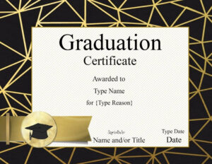 Free Printable Graduation Certificate Templates ] - Free pertaining to Graduation Gift Certificate Template Free