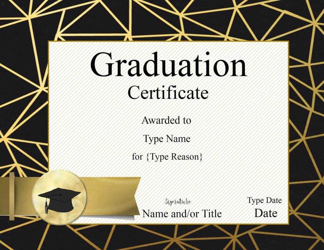 Free Printable Graduation Certificate Templates ] – Free Pertaining To Graduation Gift Certificate Template Free