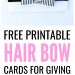 Free Printable Hair Bow Cards For Diy Hair Bows And For Headband Card Template