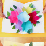 Free Printable Happy Birthday Card With Pop Up Bouquet – A For Free Printable Pop Up Card Templates