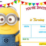 Free Printable Minion Birthday Invitation Templates – Bagvania with Minion Card Template