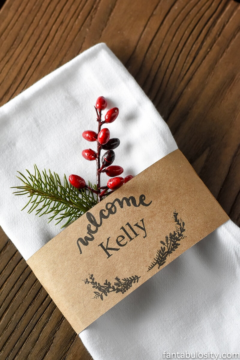 Free Printable Place Cards & Customizable Download For Names! Within Christmas Table Place Cards Template
