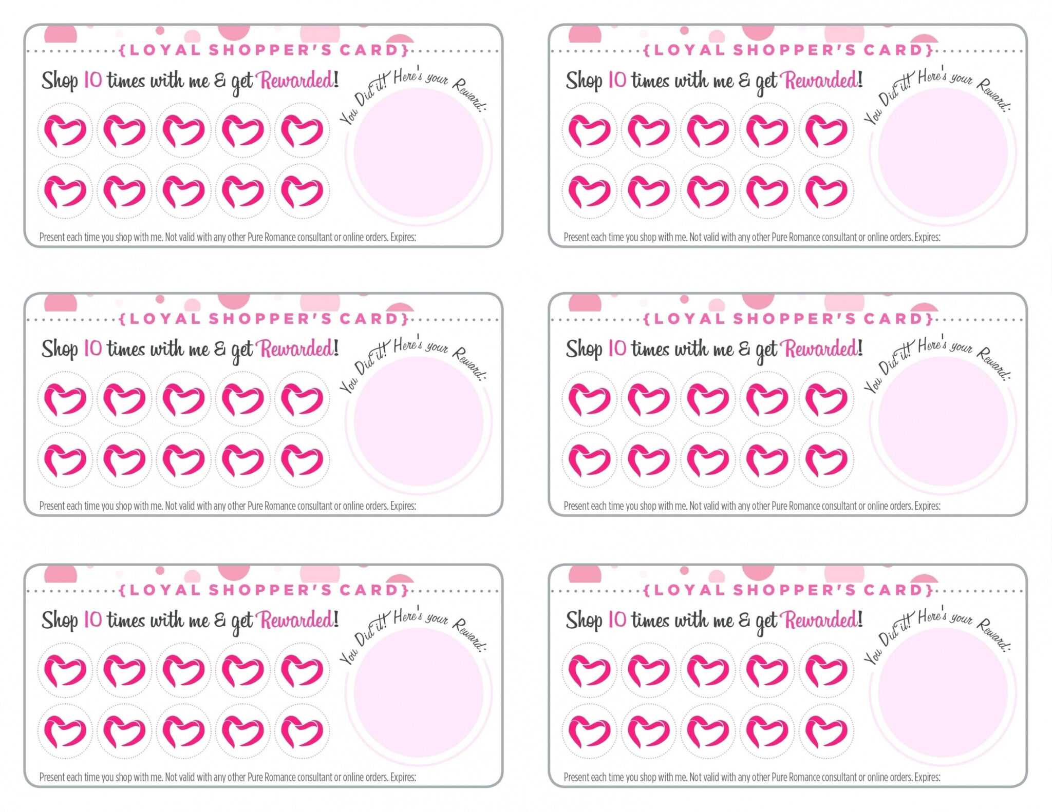  Free Printable Punch Card Template Sample Professional Templates