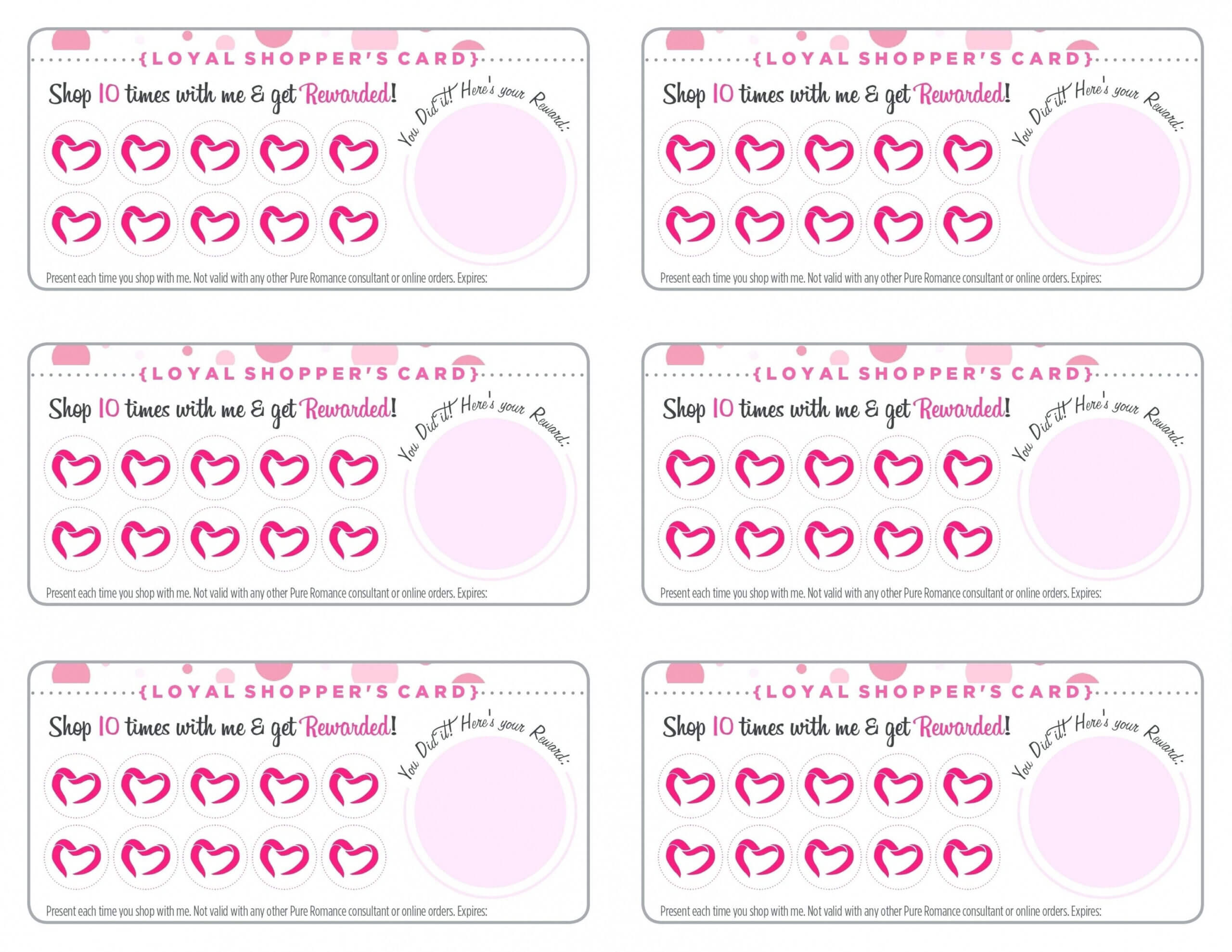 Free Printable Punch Card Template - Carlynstudio For Free Printable Punch Card Template