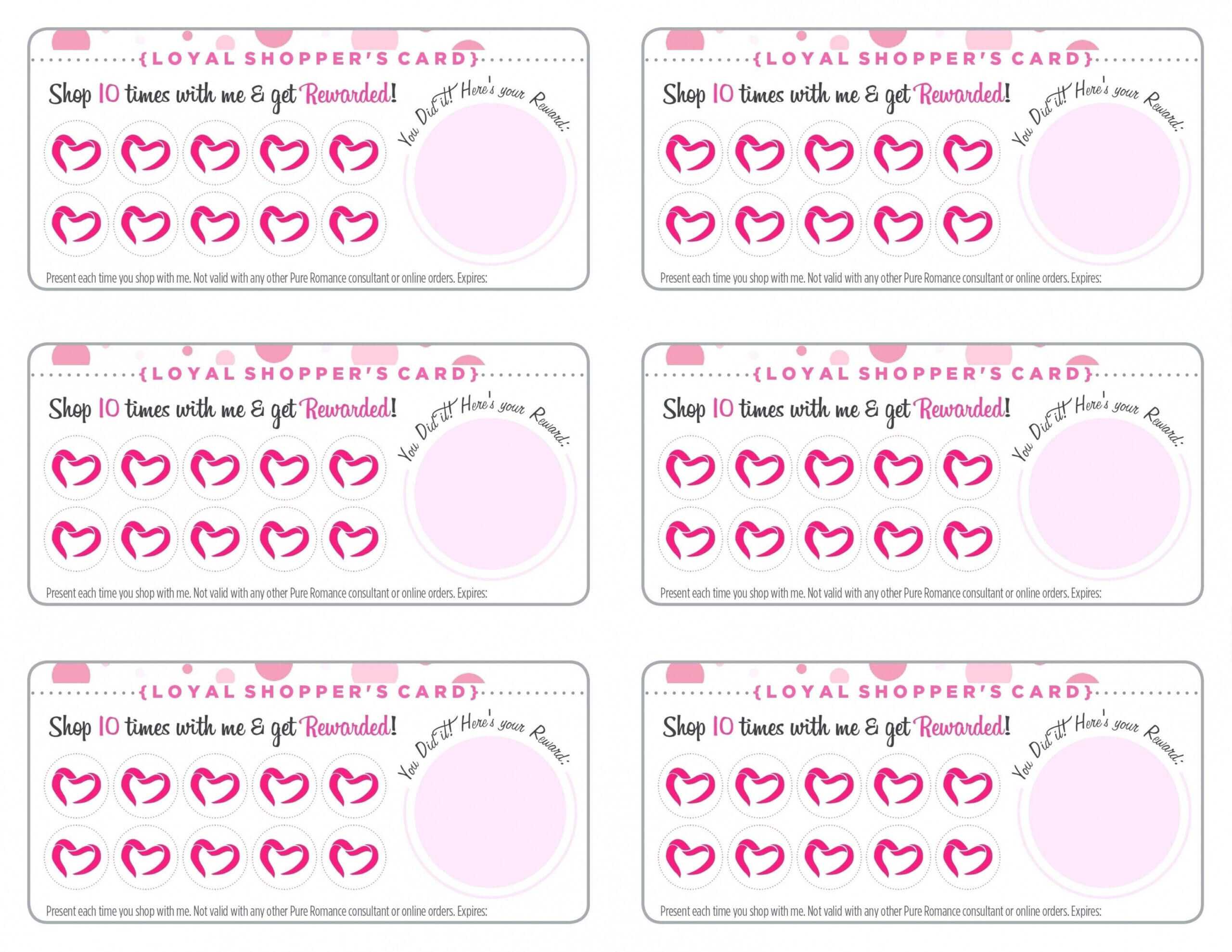 Free Printable Punch Card Template – Carlynstudio For Free Printable Punch Card Template