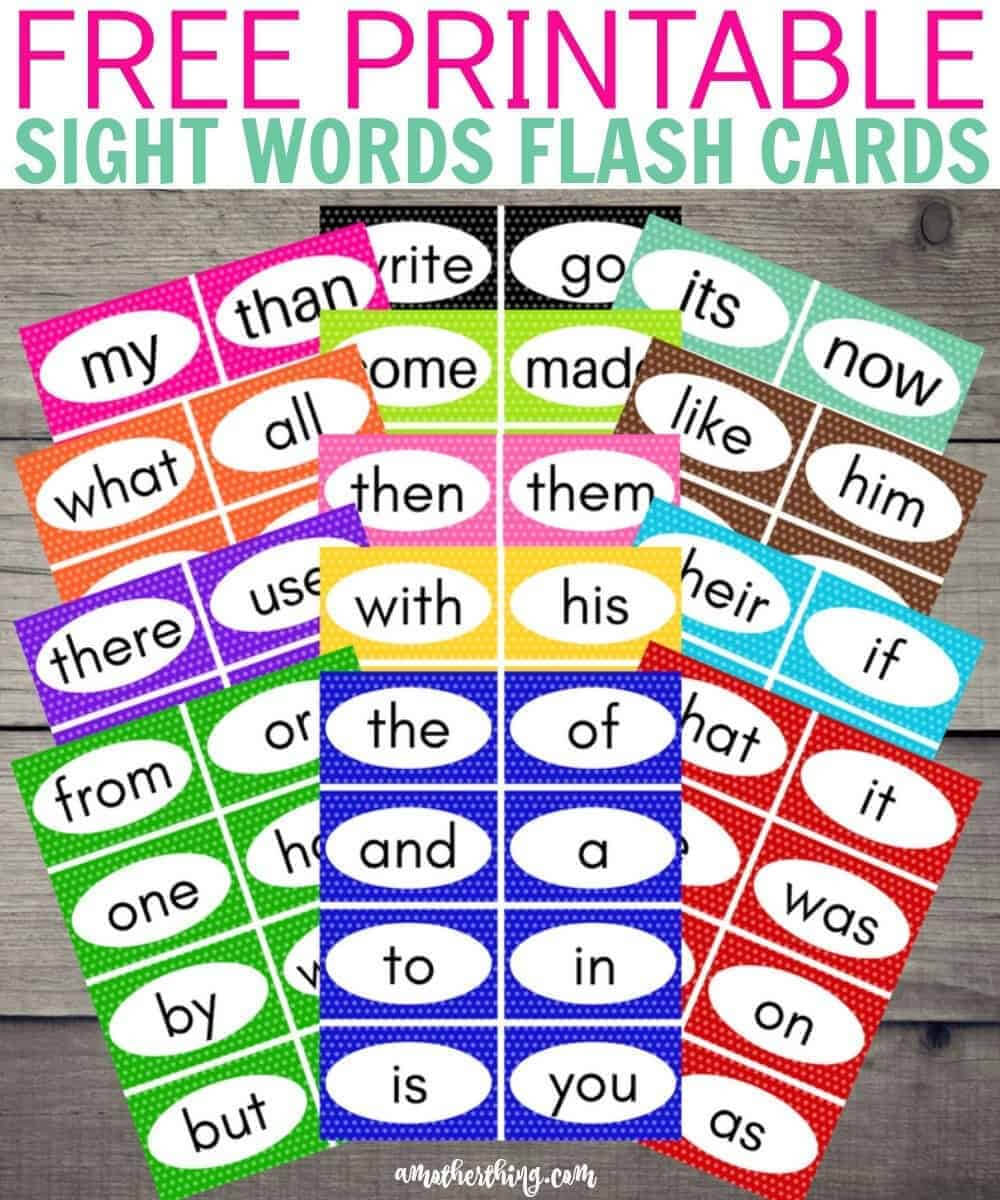 Free Printable Sight Words Flash Cards | It's A Mother Thing Throughout Free Printable Blank Flash Cards Template