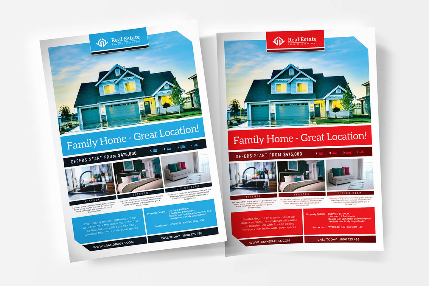 Free Real Estate Templates For Photoshop & Illustrator Intended For Real Estate Brochure Templates Psd Free Download